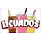 Signmission Licuados Banner Concession Stand Food Truck Single Sided B-96 Licuados19 - alternate 1